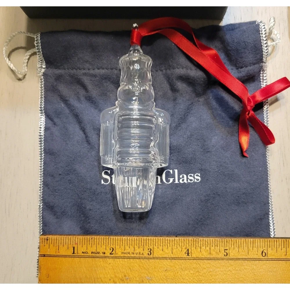 Steuben Glass Nutcracker Christmas‎ Ornament Holiday Decor